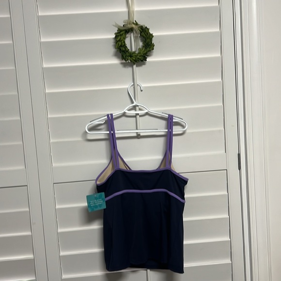 Swimsuits for All Beach Belle Color Block Tankini - Picture 2 of 6